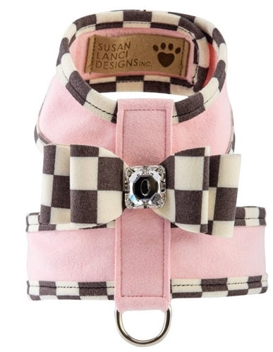 Susan Lanci Windsor Check Trim Two Tone Tinkie Harness in Many Colors