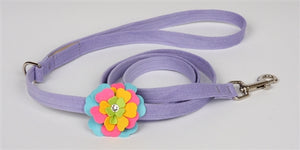 Susan Lanci Fantasy Flower Collection Collar- French Lavender - Posh Puppy Boutique