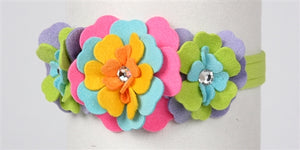 Susan Lanci Fantasy Flower Collection Collar- Kiwi - Posh Puppy Boutique