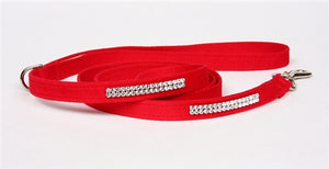 Susan Lanci Giltmore 2 Row Collection 4' Leash in Many Colors - Posh Puppy Boutique