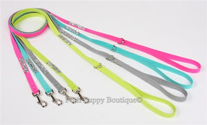 Susan Lanci Crystal Rock Collection Dog Leash in Many Colors - Posh Puppy Boutique
