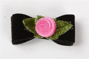 Susan Lanci Embellished Collection Hair Bows -Sweetheart Rose - Five Colors - Posh Puppy Boutique