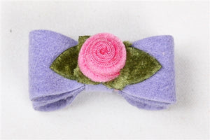 Susan Lanci Embellished Collection Hair Bows -Sweetheart Rose - Five Colors - Posh Puppy Boutique