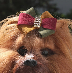 Susan Lanci Autumn Hair Bow - Posh Puppy Boutique