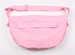 Susan Lanci Luxe Suede Cuddle Carrier in Pink - Posh Puppy Boutique