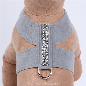 Susan Lanci Crystal Rock Collection Tinkie Harnesses - Many Colors - Posh Puppy Boutique