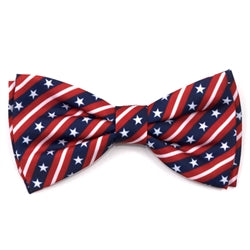 Stars and Stripes Bow Tie - Posh Puppy Boutique