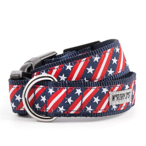 Bias Stars and Stripes Collar and Lead Collection - Posh Puppy Boutique
