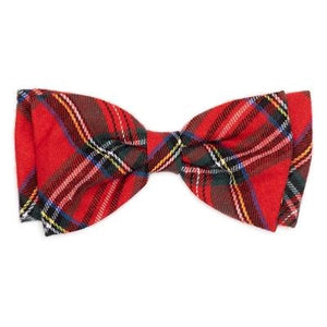 Plaid III Bow Tie - Red - Posh Puppy Boutique