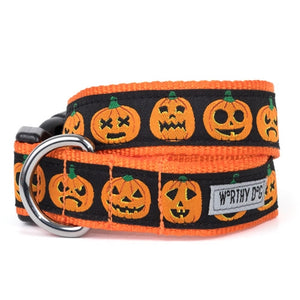 Jack-O-Lantern Collar and Lead Collection - Posh Puppy Boutique