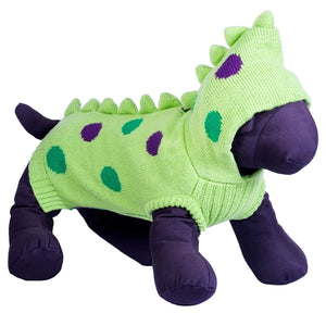 Dino Hoodie Green - Posh Puppy Boutique