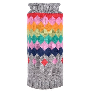 Argyle Fairisle Roll Neck Sweater - Posh Puppy Boutique