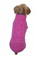 Irish Knit Sweater in Bubble Gum Pink - Posh Puppy Boutique