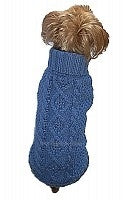 Irish Knit Sweater in Blue - Posh Puppy Boutique