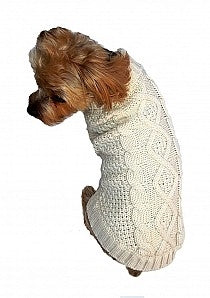 Irish Knit Sweater in Cream - Posh Puppy Boutique