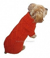 Irish Knit Sweater in Orange