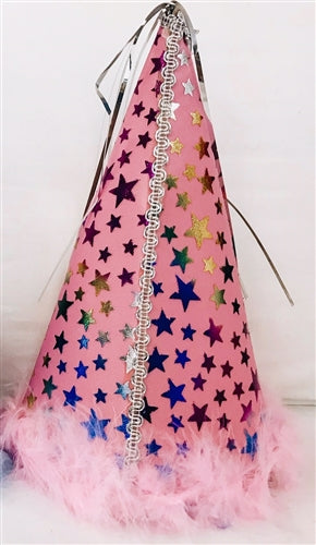 Pink Star Party Hat