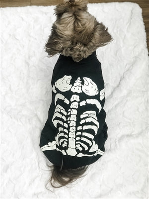 Glow In The Dark Skeleton Costume - Posh Puppy Boutique