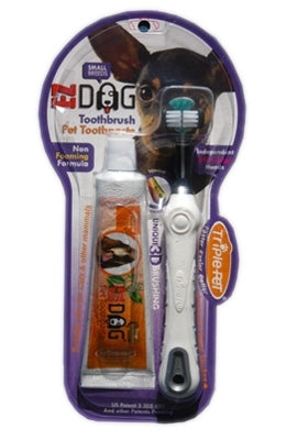 Triple Pet Toothbrush Kit for Small Breeds - Posh Puppy Boutique