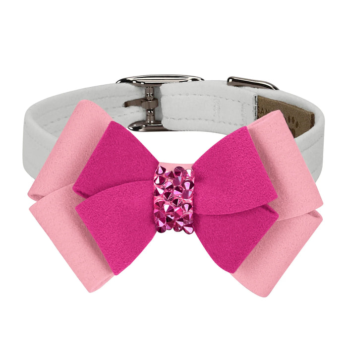 Susan Lanci Pink is Love Double Nouveau Bow with Pink Crystals
