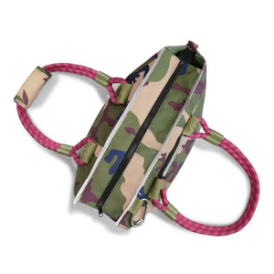 Out-and-about Pet Tote in Camo/Magenta