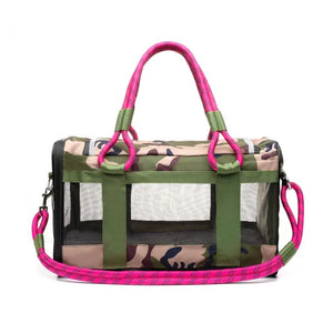 Out-of-office Pet Carrier in Magenta Camo