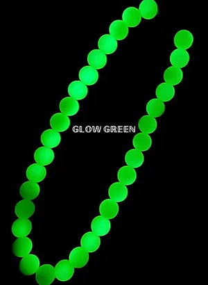Glow In The Dark Beaded Pet Collar in Green