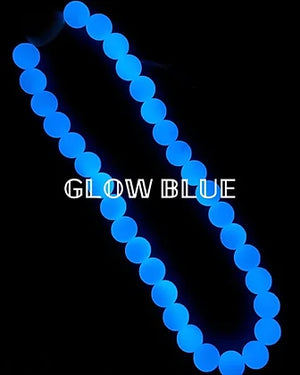 Glow In The Dark Slip-on “O” Ring Collar in Blue