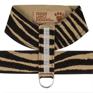 Susan Lanci 4 Row Giltmore Tinkie Harness- Jungle Print Collection - Posh Puppy Boutique