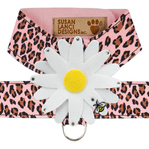 Susan Lanci Tinkie Large Daisy Tinkie Ultrasuede Harness Jungle Print Collection