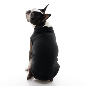 Stretch Fleece Vest For Small and Big Dogs in Black