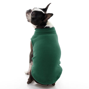 Stretch Fleece Vest For Small and Big Dogs in Forest Green