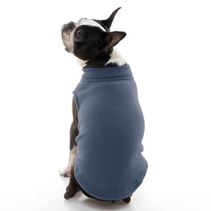 Stretch Fleece Vest For Small and Big Dogs in Indigo Blue