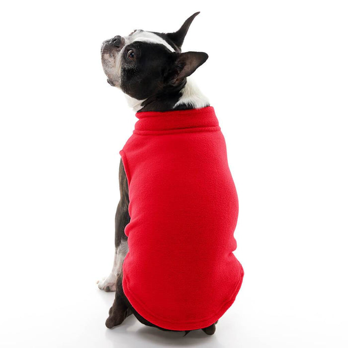 Stretch Fleece Vest For Small and Big Dogs in Red