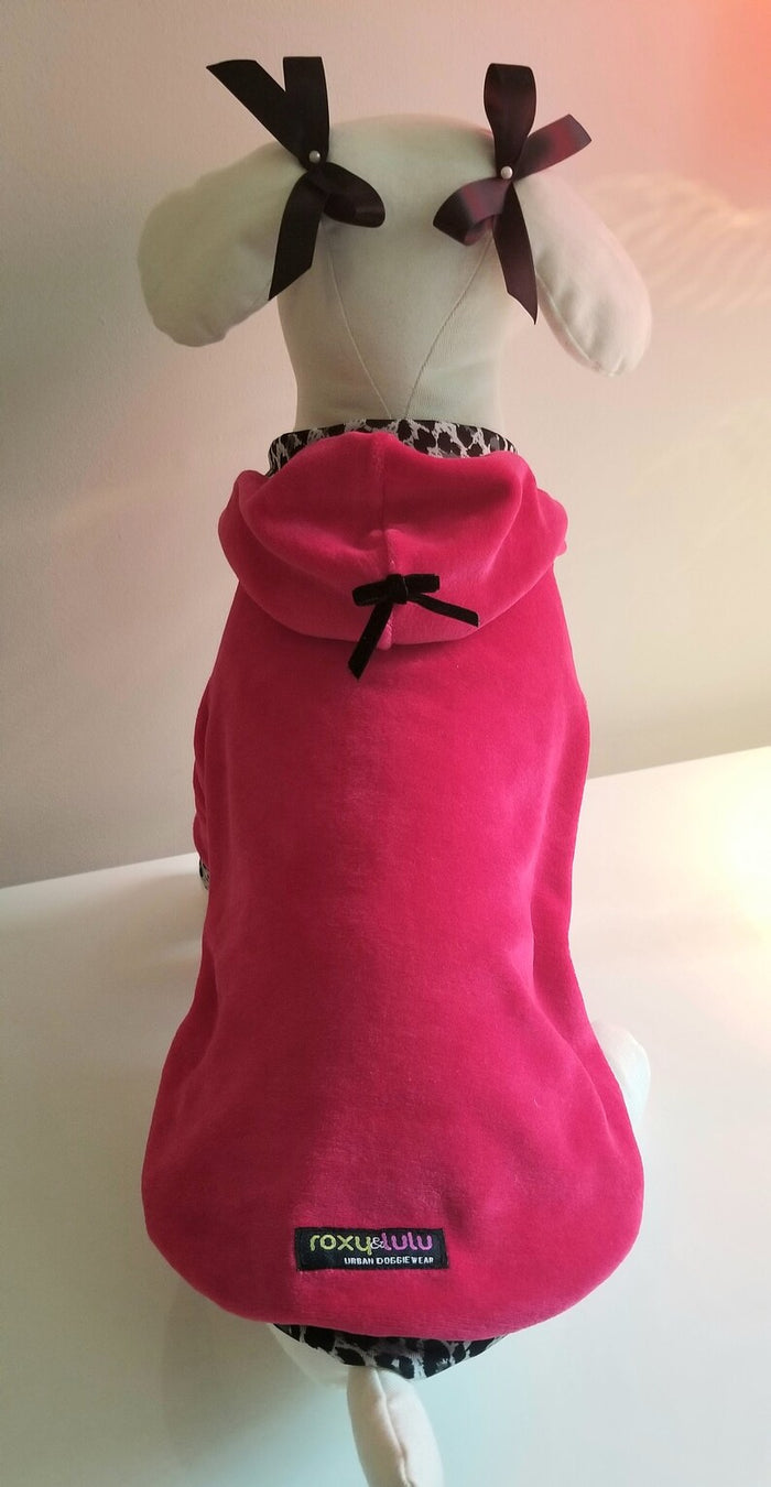 Pink and Leopard Hoodie