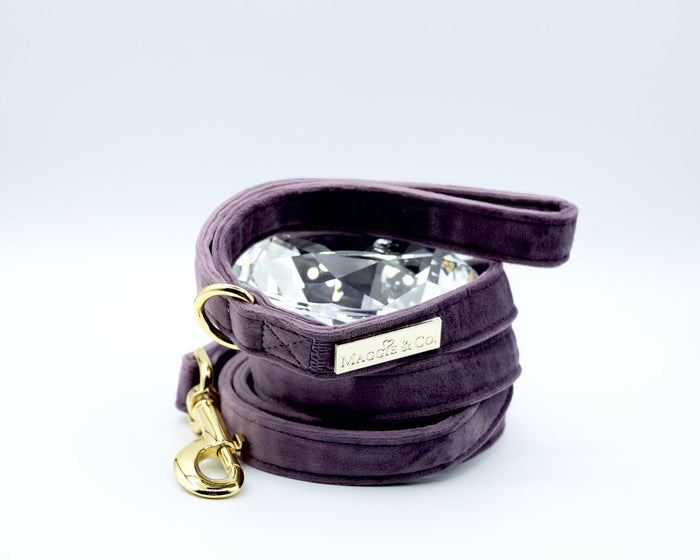 Maggie and Co. Velvet Collection: The Susana Leash