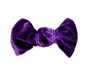 Velvet Knot Bow- Royal Purple