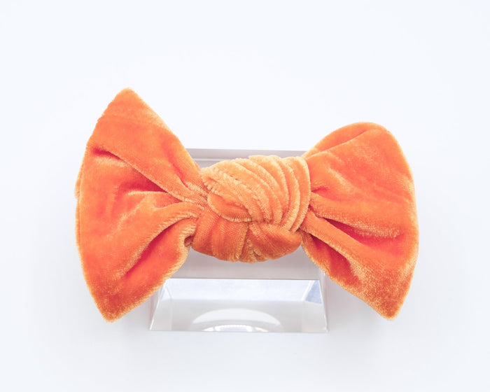 Velvet Knot Bow- Pumpkin Spice