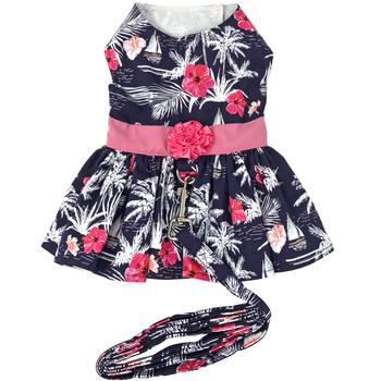 Moonlight Sails Dog Dress with Matching Leash