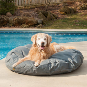 Waterproof Round Dog Bed in Many Colors