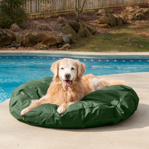 Waterproof Round Dog Bed in Many Colors
