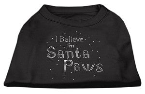 I Believe in Santa Paws Rhinestone Shirt - Many Colors