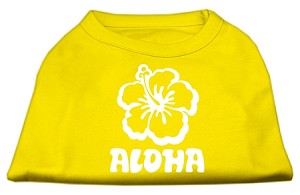 Aloha Flower Screen Print Shirt in Many Colors